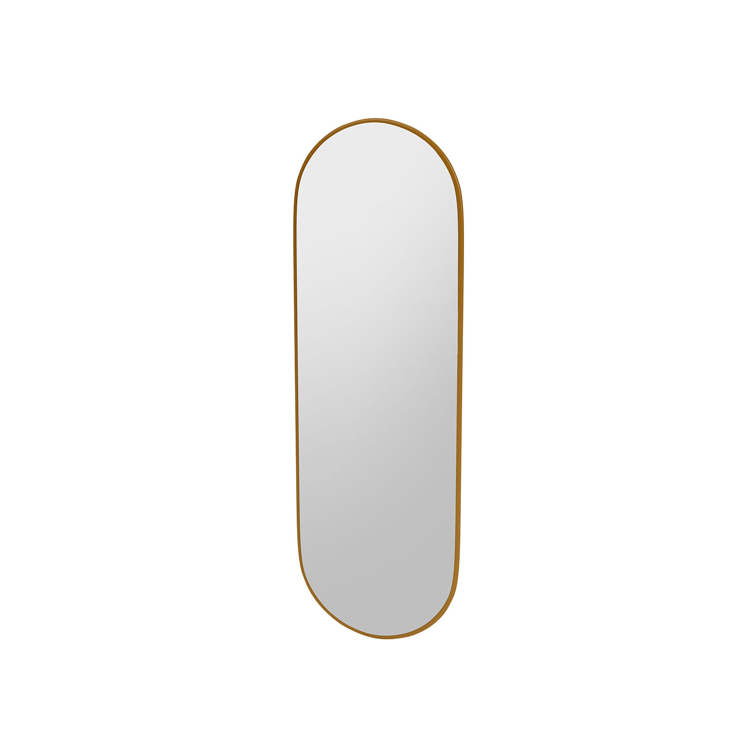 FIGURE oval mirror, Amber