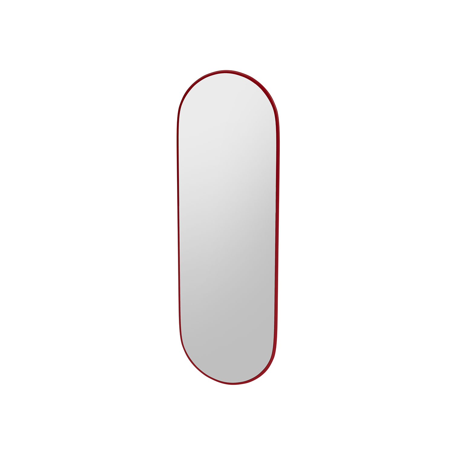 FIGURE oval mirror, Beetroot