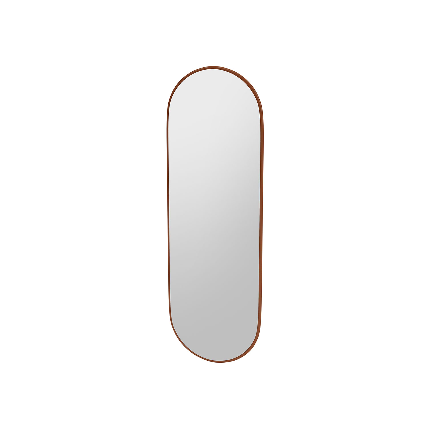 FIGURE oval mirror, Hazelnut