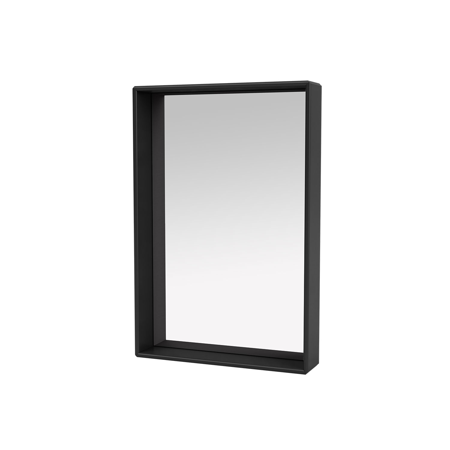 SHELFIE mirror with shelf, Black