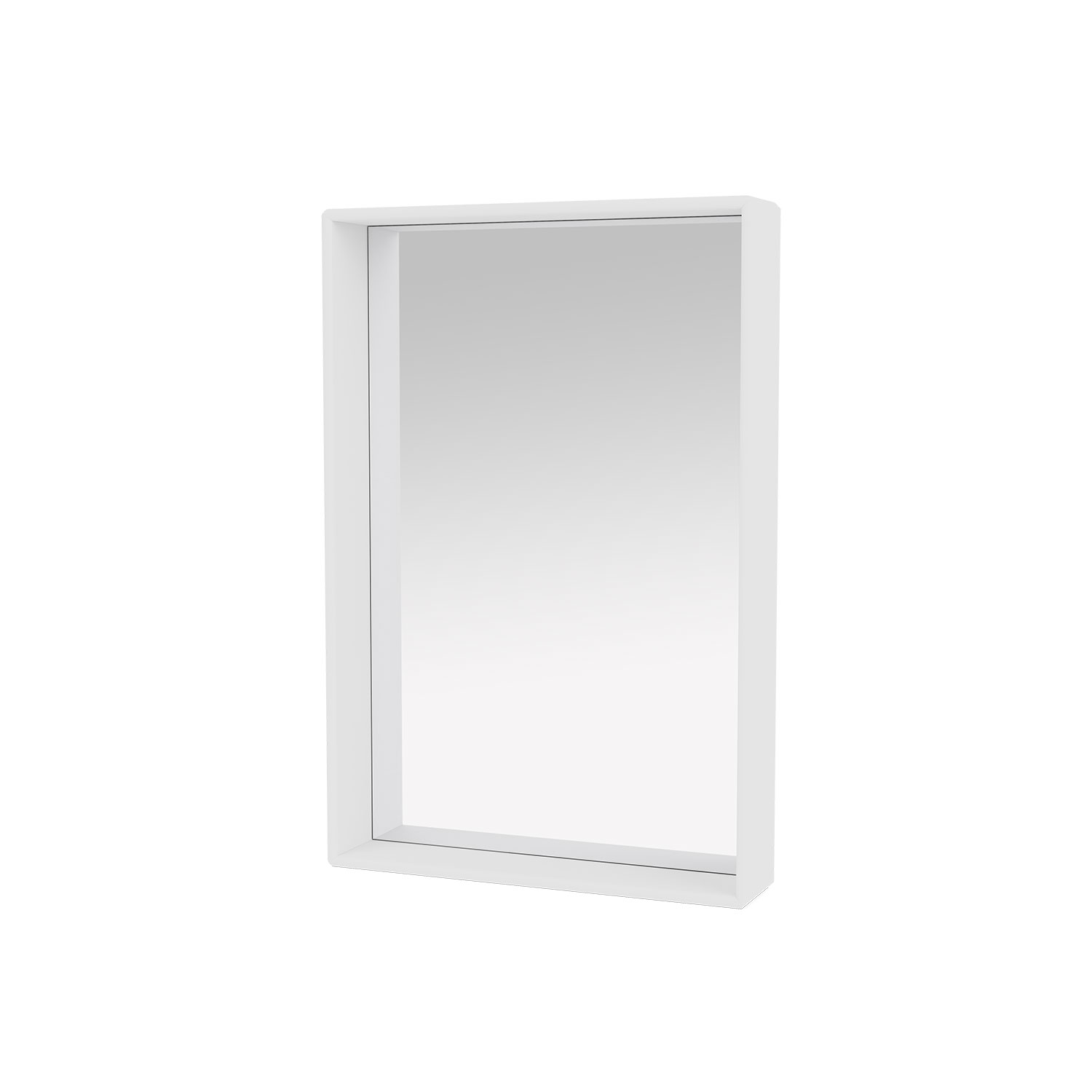 SHELFIE mirror with shelf, New White