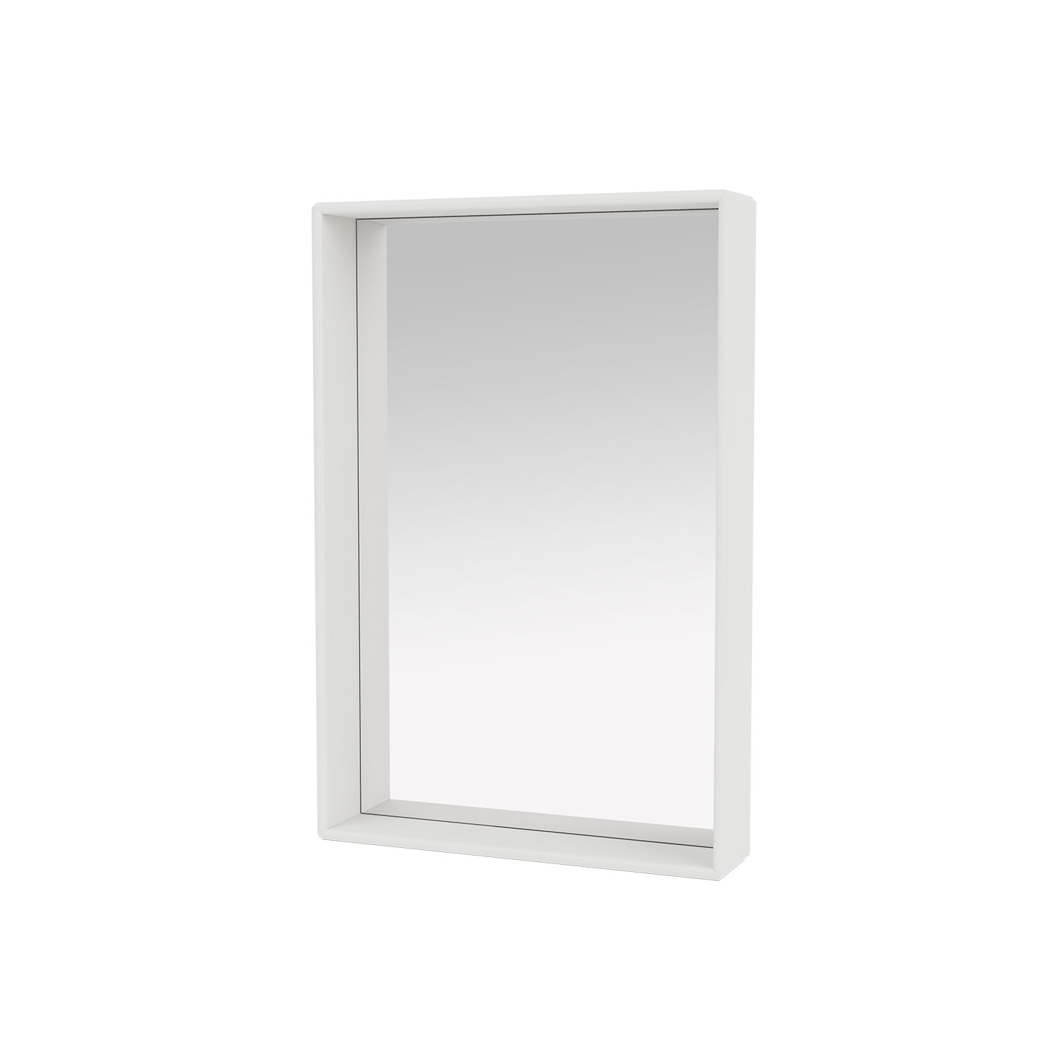 SHELFIE mirror with shelf, White