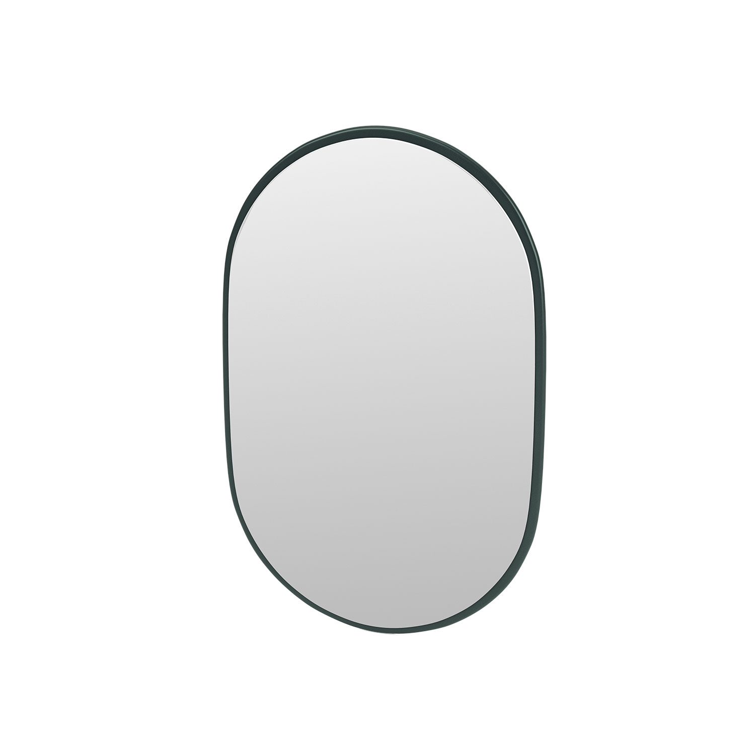 LOOK oval mirror, Black Jade